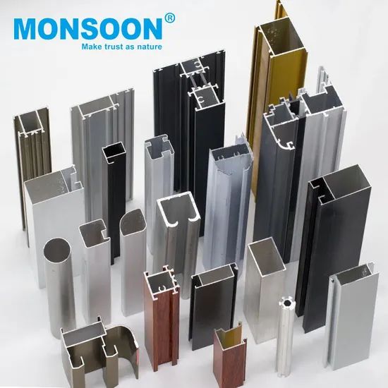 Furniture Hardware Cabinet Aluminum Frame Extrusion Powder Coating Color Windows Doors Aluminum Profiles - Image 2