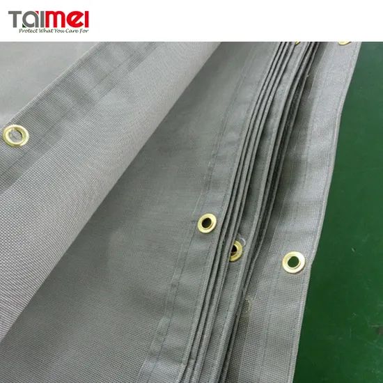 Hot Sell Fireproof PVC Coated Polyester Mesh Fabric - Image 3