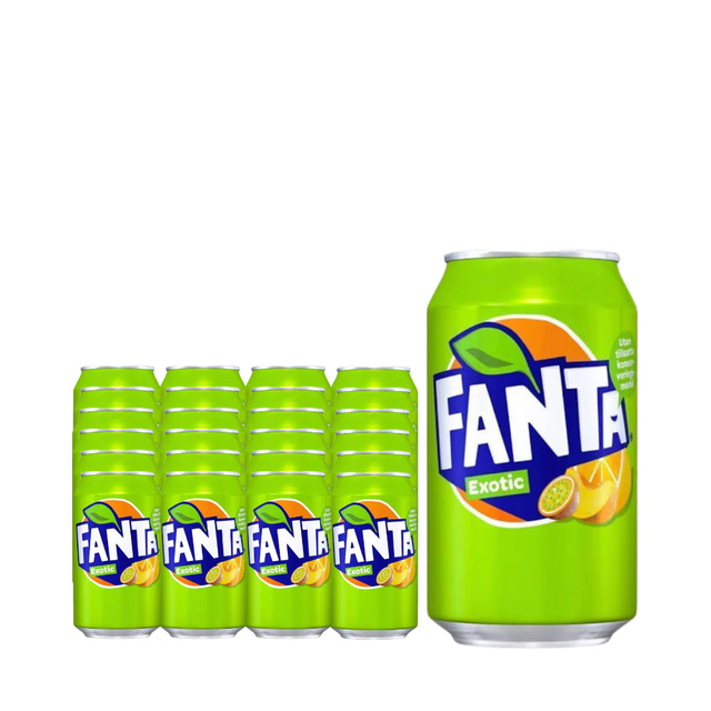 Best Fanta Exotic 330ml Can Original Exotic Fruit Soft Drink Carbonated Beverage Premium Quality Ideal For Party Celebration Retail Shop And Daily Refreshment Use Pack - Image 2