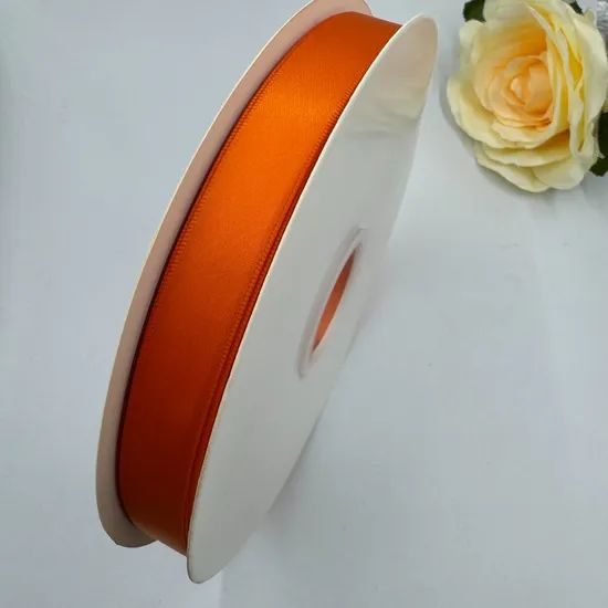 Wholesale 100 Polyester 15 mm Vanilla Satin Ribbon Roll - Image 2