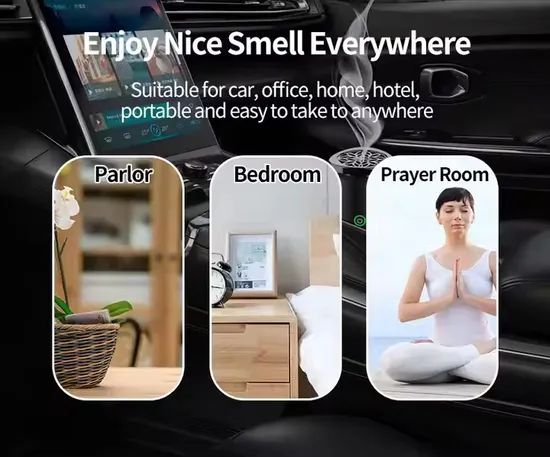 Wholesale Triangle Shell Portable Incense Burner Bukhoor Scent Diffuser - Image 4