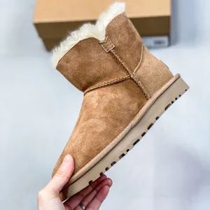 Ultra Mini Winter Warm Snow Boots with Fur Lining, MID-Calf Boots - Image 3