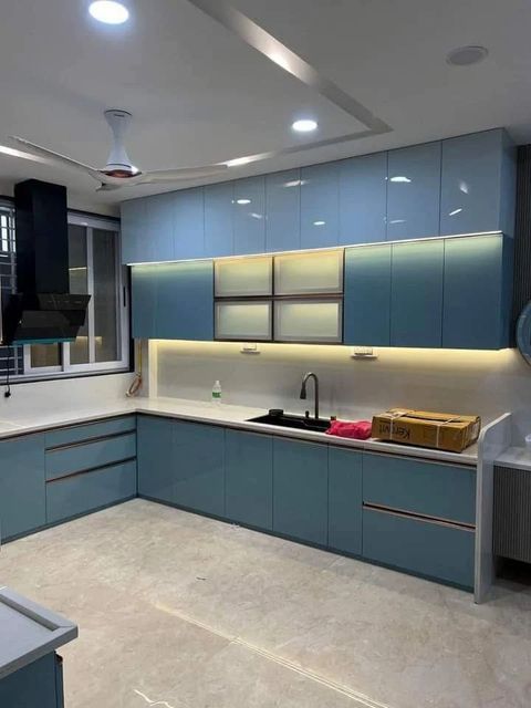 Kitchen Modular Tendam Acrylic Glass In Pune Finish Glossy Material Acrylic Size All kitchen Design Type Modular Durability Resistant To - Image 1