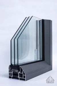 Aluminum Windows with Thermal Bridge Double Triple Glazing Design with ...