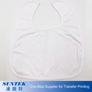 Sublimation Blank Polyester Baby Bibs - Image 5