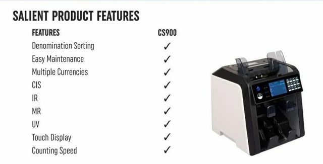 Eromart Note Sorting Machine Brand Eromart Tray Size Standard Size Multi-currency Support Optional Upgrade Method Usb Memory - Image 8