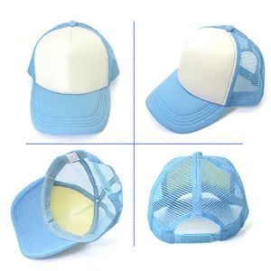 Wholesale Blue Sublimation Printing Baseball Polyester Cap/Hat - Image 4