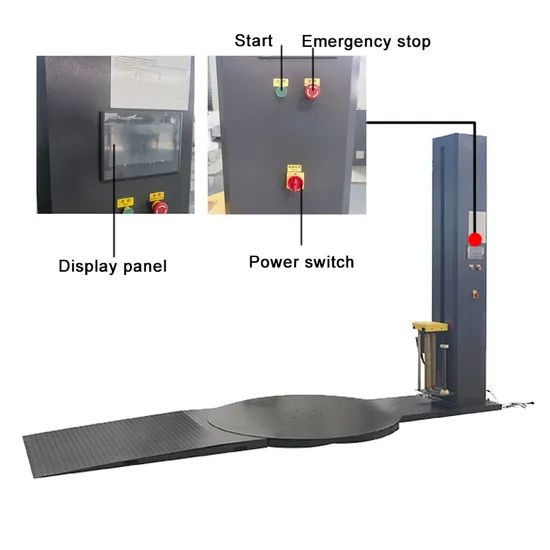 Smart Professional Plastic Turntable Pre-Stretch Film Wrapping Packing Packaging Machine - Image 5