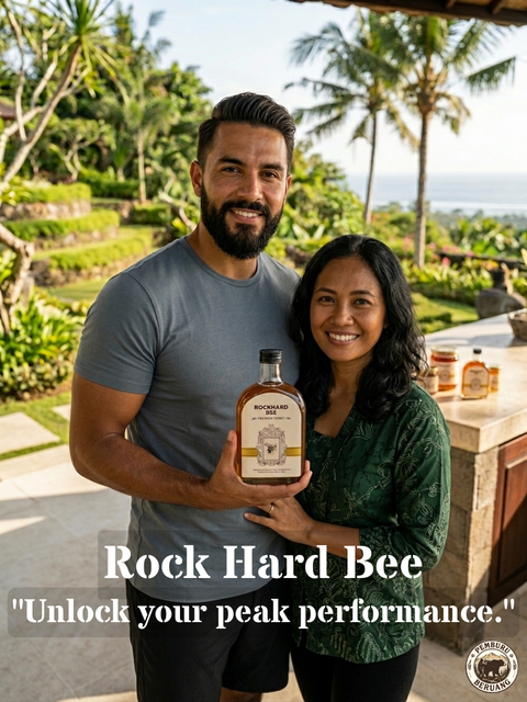 Rockhard Bee Premium Honey 350ml - 100% Pure Raw Indonesian Honey for Daily Ener - Image 3