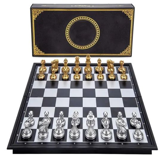 Custom Design Hand Made Deluxe V Chess Games Chessboard Plastic Chess Set Board - Image 1