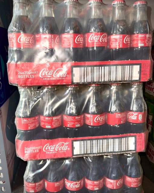 Buy Classic Carbonated Soft Drink Coca-Cola Original Taste 24 × 200ml Glass Bottles - Image 1