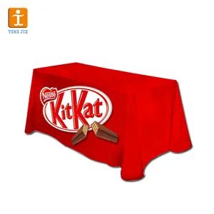 Custom Trade Show Sublimation Printed Logo Polyester Spandex Table Cover - Image 1