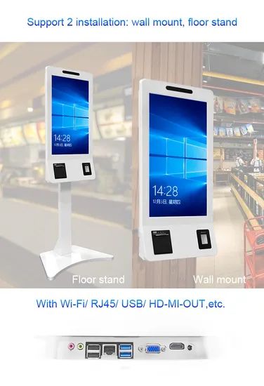 Multi-Language Touchscreen Self Service Payment Kiosk for Restaurant Food Ordering - Image 2