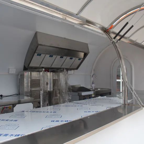 Airstream Food Truck Coffee Steel Concession Food Trailer with Full Kitchen Equipments - Image 5