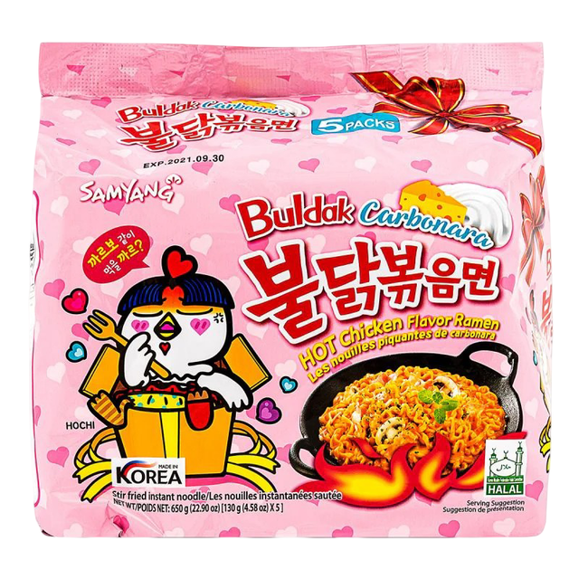 Samyang Buldak Carbonara Hot & Spicy Chicken Fried Ramen - Image 1