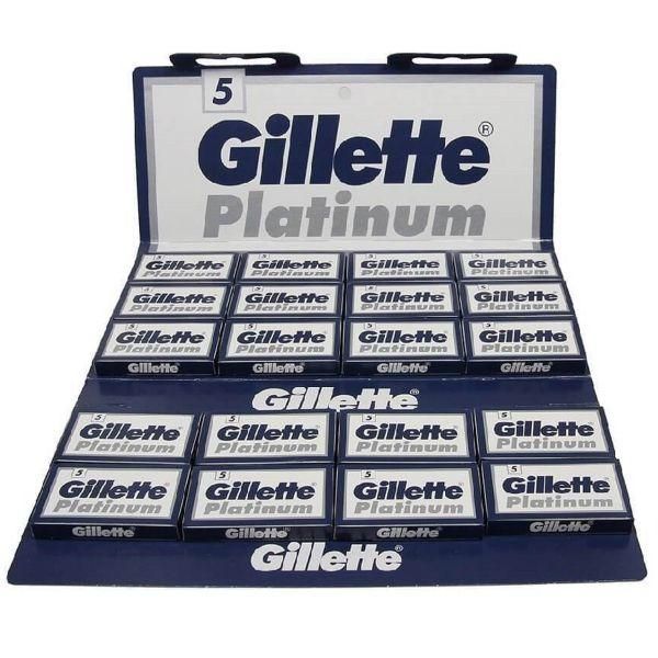 King C. Gillette Double Edge Safety Razor Blades 10 count, Stainless Steel Platinum Coated Blades - Image 3
