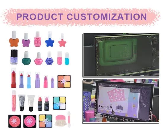 Washable DIY Makeup Set for Girls - Safe & Fun Usage Other Origin China Model NO. 51051 Target Area Face Trademark sollasy - Image 4