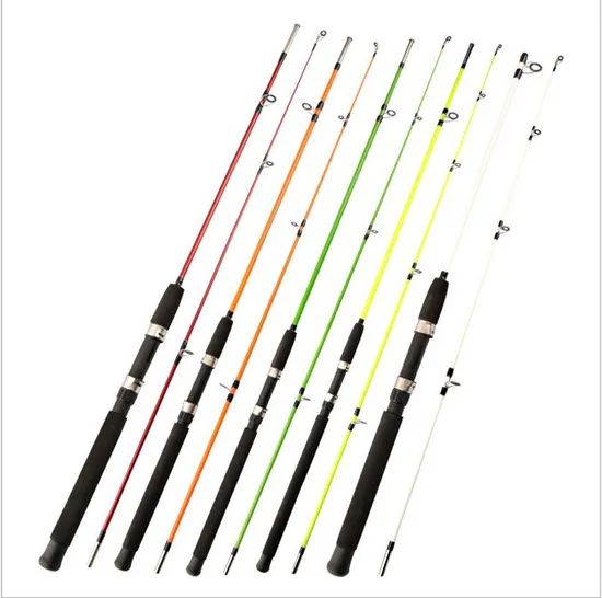 Fiberglass Solid Fishing Pole Straight Handle Lure Rod Fishing Rod - Image 2