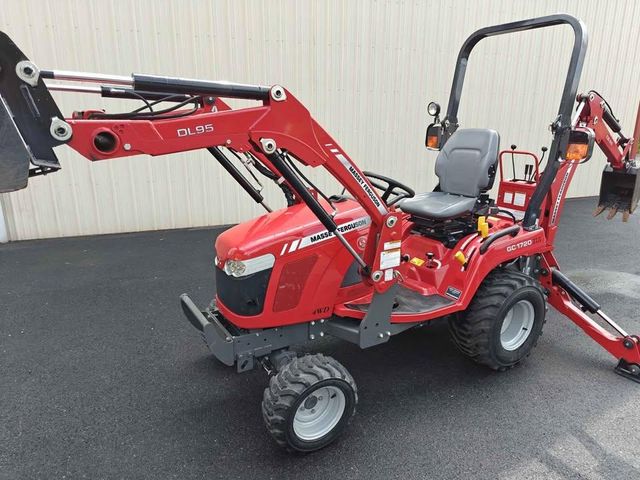 Massey Ferguson GC1720 Tractor with Front and Rear Backhoe Loader - Image 4
