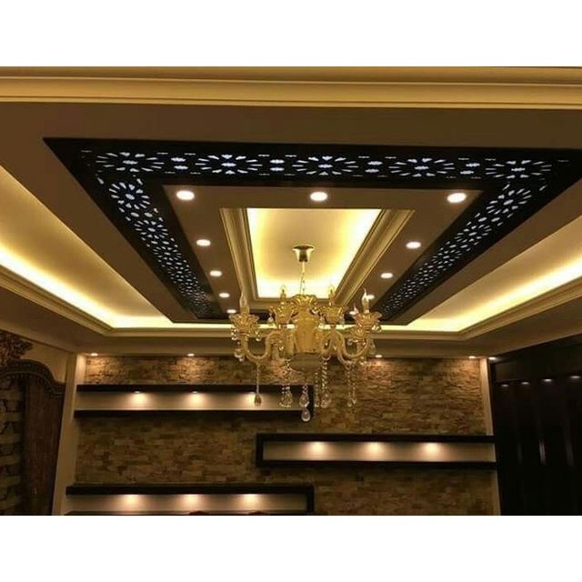 MDF False Ceiling Jali, For Hotel Material MDF Finish Polished ...