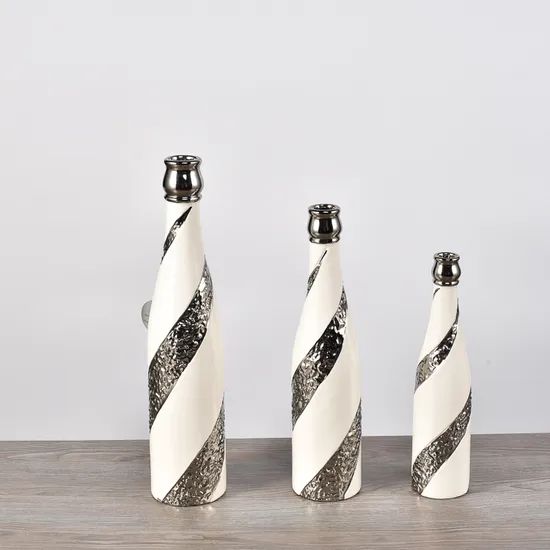 Silver Plating Ceramic Kitchenware Oil Honey Bottles OEM 3000PCS Origin China Style European Color as Photo Design as - Image 2