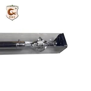 Manufacture Modern Gold Threaded Extendable Curtain Rods MOQ 100 Sets Color Silver Material Iron Diameter 28mm Trademark R&C - Image 6