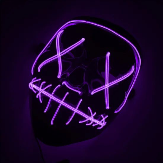 Halloween LED Mask Pouting Western Colorful 23*20*5cm 249g MOQ100 1Y - Image 3