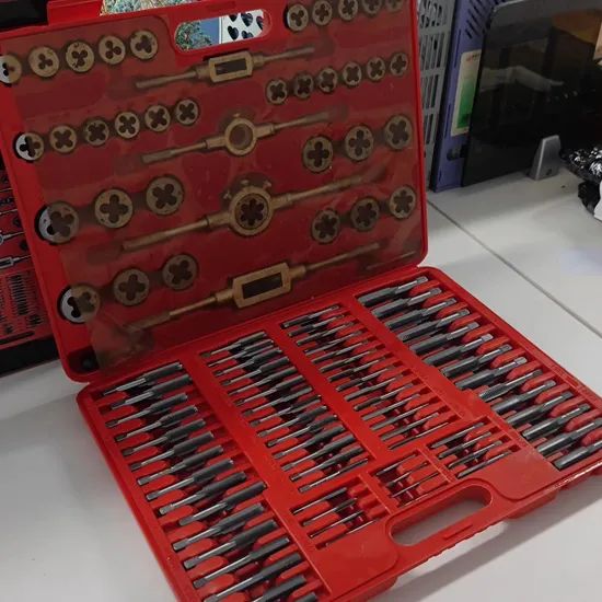 110PCS HSS Tap and Die Setfor Thread Repair and Cutting OEM Yes Brand Msk Texture HSS Model NO. / Material HSS Trademark MSK - Image 6