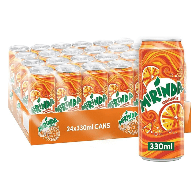 Mirinda Orange Soft Drink Can 330ml Original Citrus Flavour Carbonated Beverage Premium Quality Ideal For Party Celebration And Aluminum Cans Beverage Package Soft Drink Energy Drink Cans Standard 330ml for Sale - Image 2