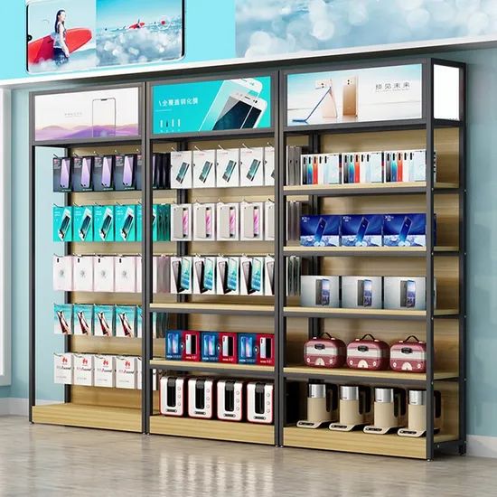 Single Side Shop Retail Display Stand Racks Supermarket Wooden Shelving - Image 3