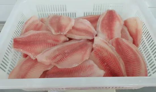 Frozen Tilapia Fillet Fish Sea Food Origin China HS Code 030323 Processing IQF Style Pieces and Stems Model NO. Frozen - Image 3