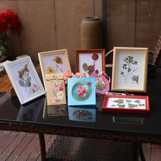 Wholesale Children's Flower Press Natural Crafts Wooden Art Kits Outdoor Learning Toys DIY Flower Press Kit - Image 4