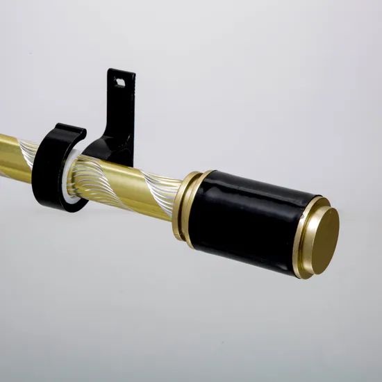 Elegant Gold Metal Curtain Rods Set for Windows MOQ 1 Sizes Custom Origin China Trademark KUNNA HS Code 83024100 Type Surface - Image 1