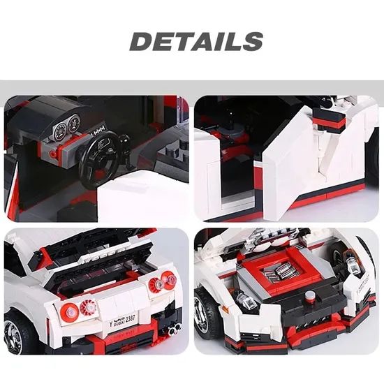 1024 PCS Bricks Building Blocks Model Sport Racing Car Blocks for Kids - Image 4
