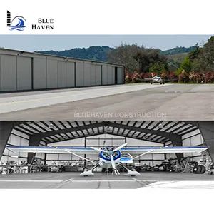 Structural Steel Fabrication Structure Aircraft Hangar Standard GB HS Code 9406 Origin China Rainspout PVC Pipe Trademark - Image 4