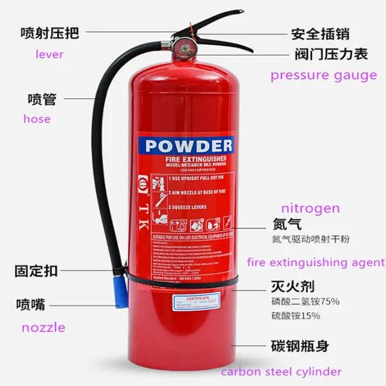 Fire Extinguishing Dry Chemical Powder Fire Extinguisher Fire Extinguishers - Image 5