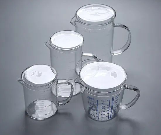 Glass Beaker Mug Laboratory Glassware Glass Beaker with Handle - Image 1