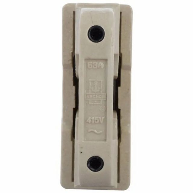 500 A Porcelain Fuse Base Color White Voltage 415 VAC Material Porcelain Current Rating 63 A Rated Frequency 50 Hz Mounting Type Wall - Image 1