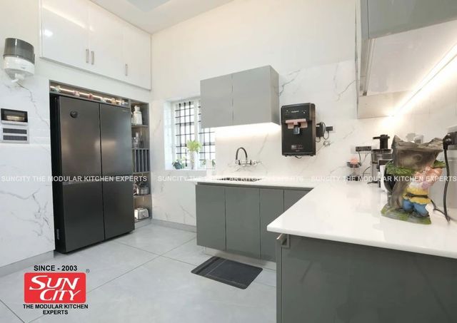 Modular Kitchen Material Wooden Warranty 5 Years Appearance Modern Hardware Brand Hettich Delivery Period 45 days Finish 2mm Acrylic - Image 3