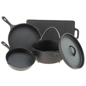 Custom Cast Cookware Frying Pans Material Iron OEM Available Standard ANSI Trademark CHIFINE Model NO. CFMD-221 HS Code - Image 1