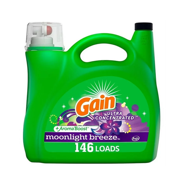 Gain + Aroma Boost Liquid Laundry Detergent, Blissful Breeze Scent, 107 Loads, 154 fl oz - Image 3