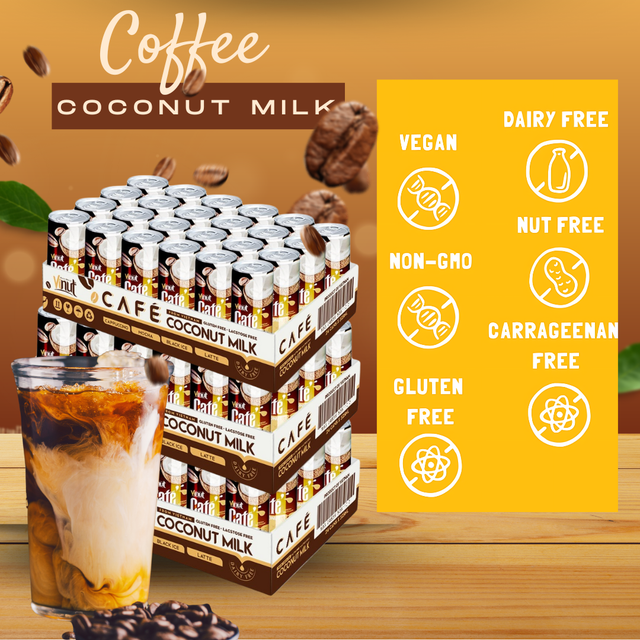 Coconut Milk Coffee Drink 320ml VINUT| Latte, Black, Cappuccino, Mocha, Free Design, Free Sample, Wholesale Supplier OEM/ODM - Image 3