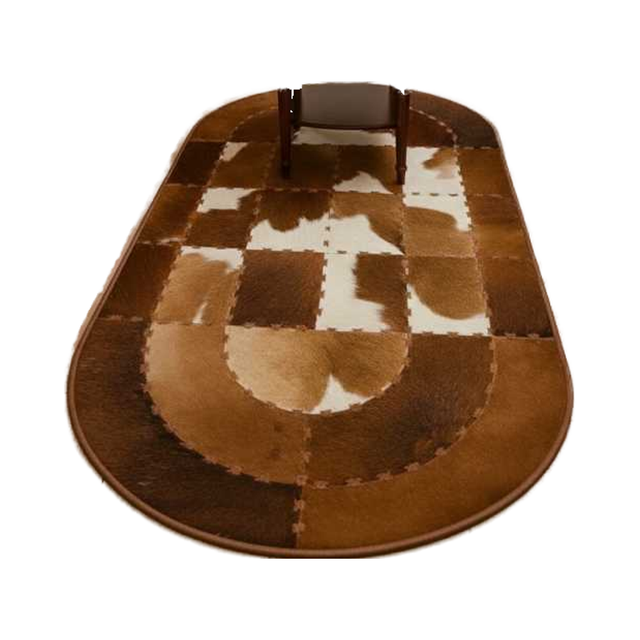 HAIR ON LEATHER CARPETS Texture Rich Design Elegant Material LEATHER Packaging BOX PACKED Shape Round And Square Application Residential And Commercial - Image 3