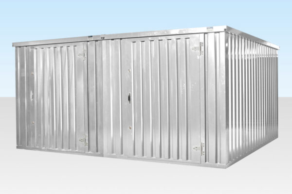 Flat Pack Containers / 4M X 4.2M Side Linked Flat Pack Container Bundle (Galvanised) - Image 4