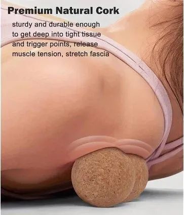 Eco-Friendly Cork Yoga Massage Balls Lightweight and Firm Support - Image 6