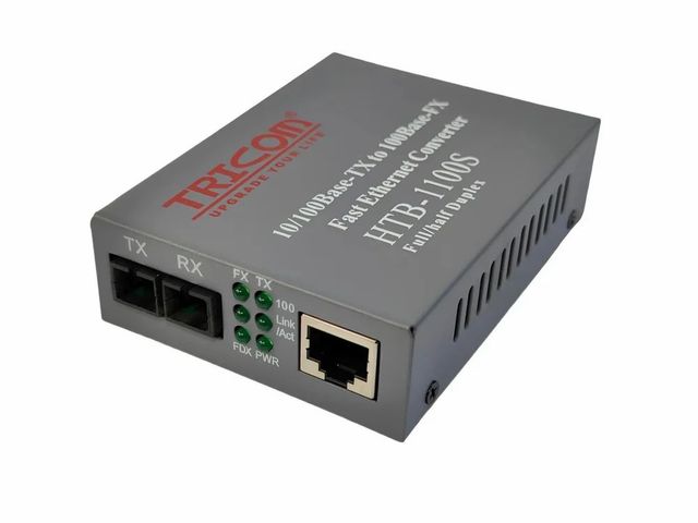 Single Mode Rova Media Convertor 10/100, For Networking Color Black Usage Networking Ease Of Use High Connector Type SC Data Rate - Image 2