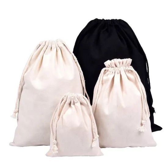 Promotional Custom Printed Gift Cosmetic Polyester Drawstring Bags - Image 3