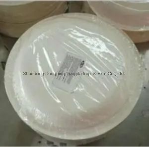 10 Inch Environmental Bagasse Pulp Round Plate Disposable Tableware Customized Customized Origin China Specification 100% sugarcane pulp - Image 2