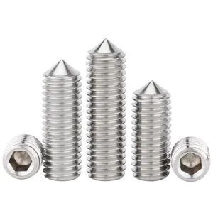 M4X20 A2 Stainless Screw with Cone Point Socket Set Screw Origin China Groove Hexagon Customized Yes Trademark Rankoo Head Style Round - Image 3