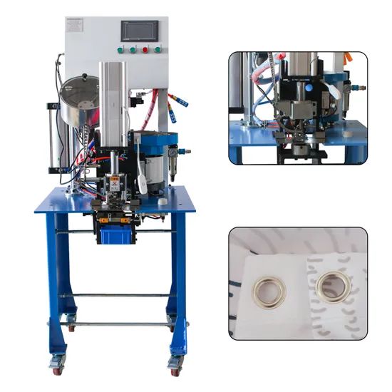 Automatic Eyelet Punching Machine for Tennis Net Origin China Condition New Net Weight 190kg Model NO. QC16002 HS Code 8479819000 - Image 1